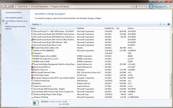 Programs Features Programs Features