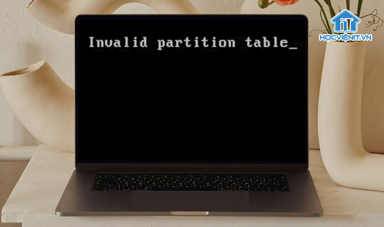 Lỗi invalid partition table