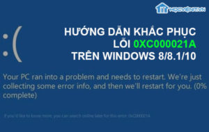 Hướng dẫn khắc phục lỗi 0xC000021A trên Windows 8/8.1/10