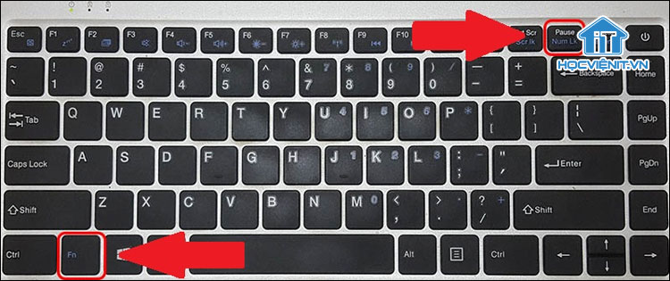 Nhấn tổ hợp phím Fn + Numlock