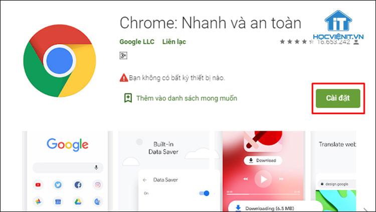 Cài đặt lại Chrome
