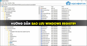 Hướng dẫn sao lưu Windows Registry trên Windows
