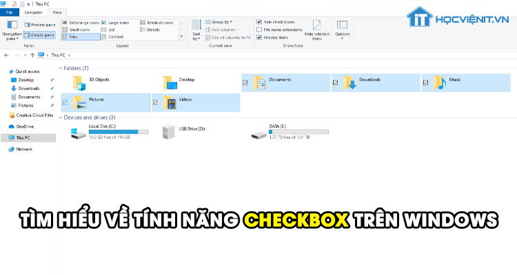 Tìm hiểu về tính năng checkbox trên Windows