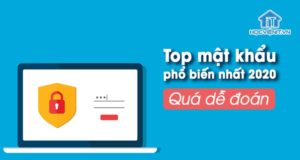 Top mật khẩu phổ biến nhất 2020