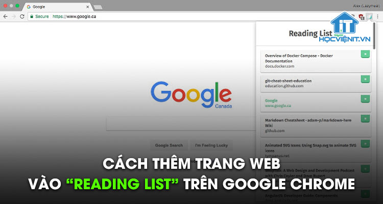 Cách thêm trang web vào “Reading List” trên Google Chrome