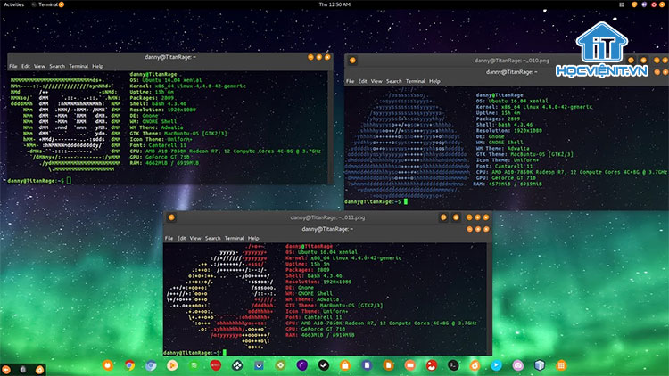 Giao diện hệ điều hành Linux