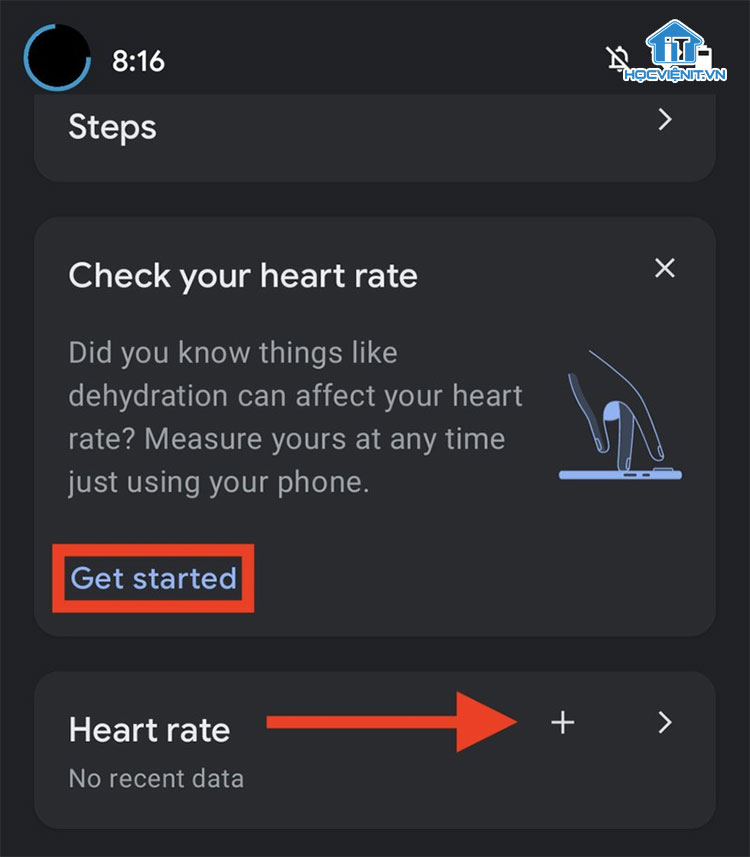 Hướng dẫn đo nhịp tim trên Google Fit