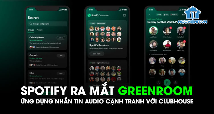 Spotify ra mắt Greenroom: Ứng dụng nhắn tin audio cạnh tranh với Clubhouse
