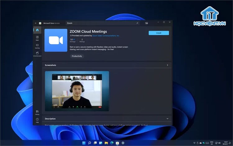 Ứng dụng Zoom đã có mặt trên Windows Store