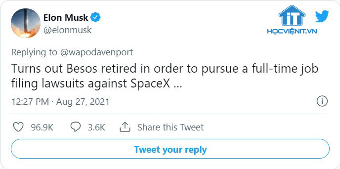 Dòng Tweet của Elon Musk