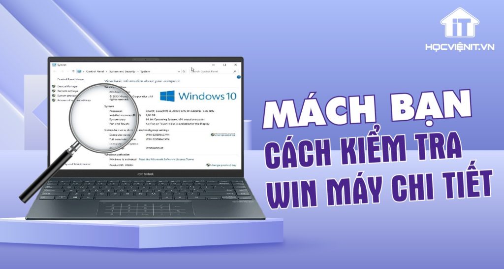 Kiểm tra Win máy tính chi tiết