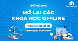 [THÔNG BÁO] Mở lại các khóa học Offline tại Học viện iT.vn