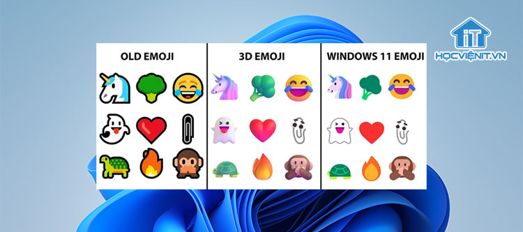 Biểu tượng cảm xúc mới trong Windows 11