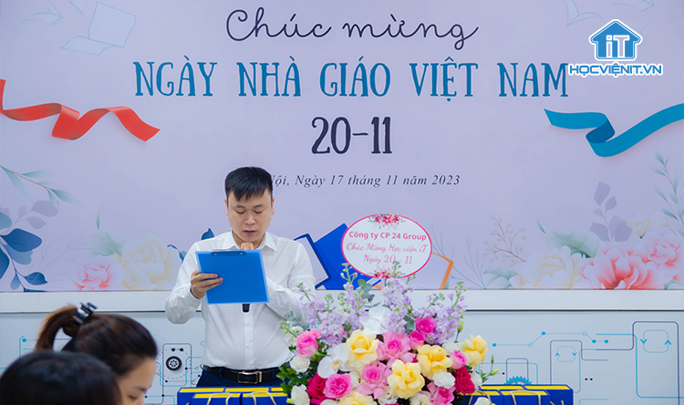 Mr. Trương Văn Ngọc phát biểu tại buổi lễ kỷ niệm