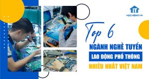 Top 6 ngành nghề tuyển lao động phổ thông nhiều nhất tại Việt Nam