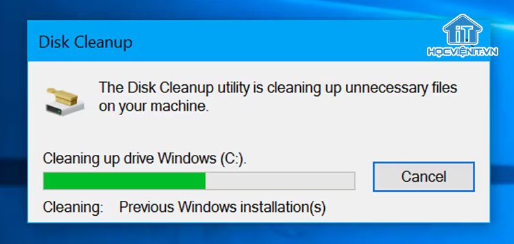 Chạy Disk Cleanup