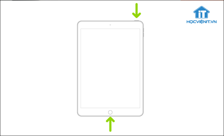Khởi động lại iPad có nút Home