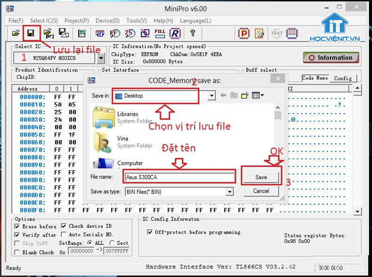 Lưu file ROM