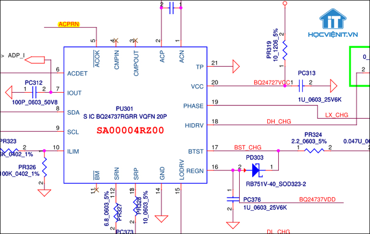 Đo các chân con IC sạc PU301