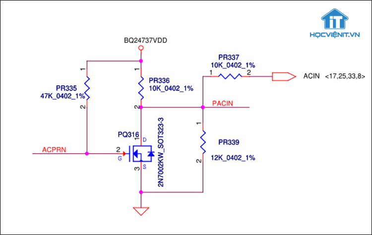 Mất nguồn BQ24737VDD