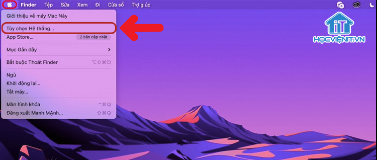 Chọn Tùy chọn Hệ thống…