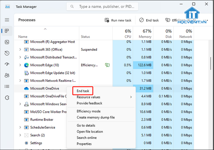 Tắt ứng dụng bằng Task Manager