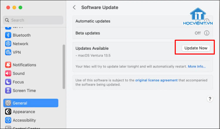 Nâng cấp macOS