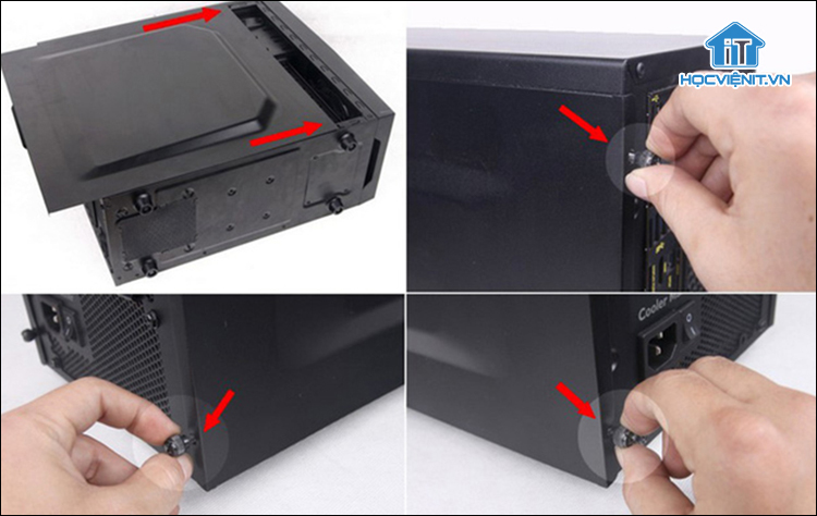 Tháo nắp case