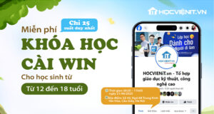 [MIỄN PHÍ] Khóa học cài đặt Windows cho học sinh 12–18 tuổi