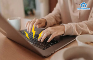 Laptop bị giật điện